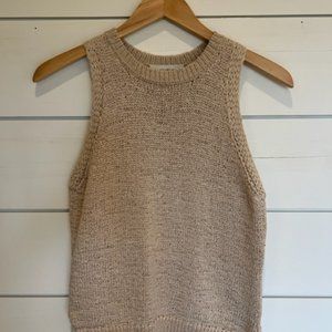 White & Warren Sleeveless Sweater